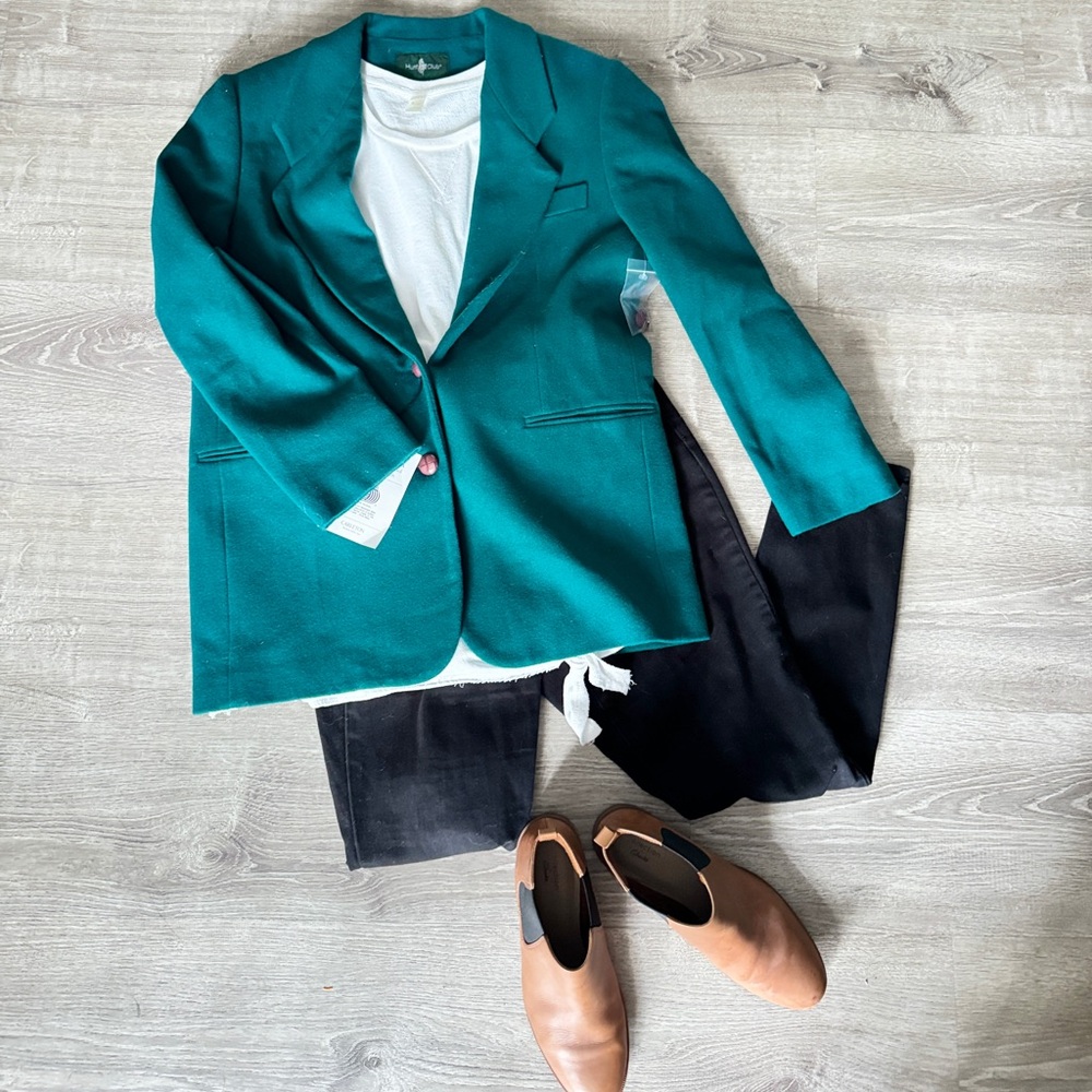 Vintage Hunt Club Equestrian 100% Wool Blazer